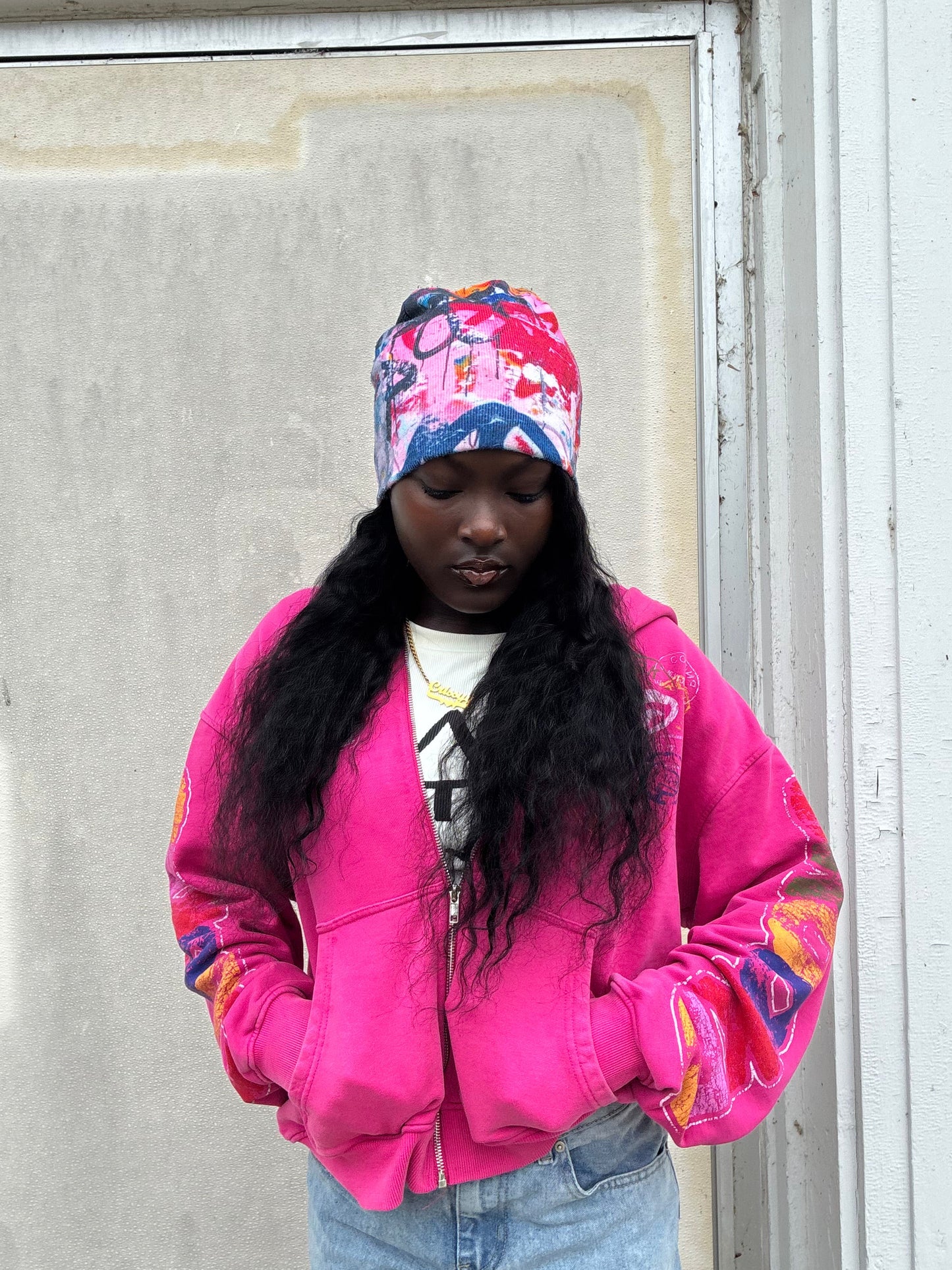 Rueindustries graffiti beanie